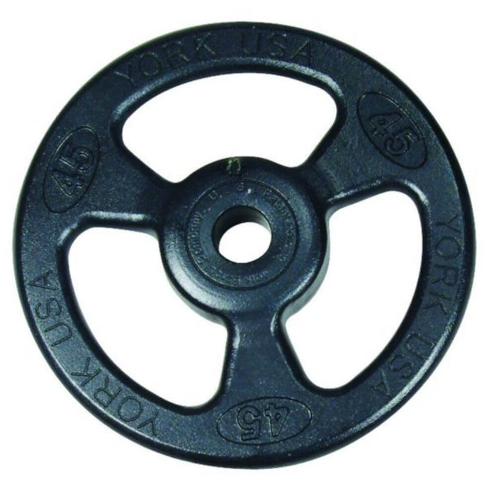 York Barbell 29010 Iso-Grip Steel Olympic Plate