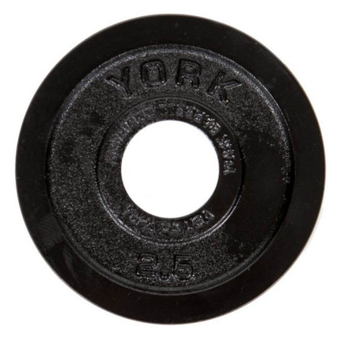 York Barbell 29030 Legacy Cast Iron Precision Milled Olympic Plates 2.5