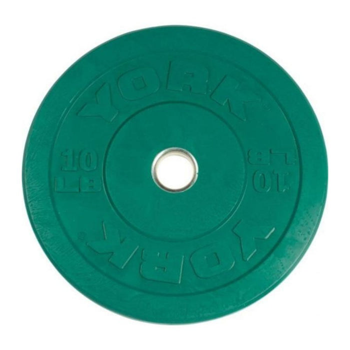 York Barbell 29085 USA Colored Rubber Bumper Plates 10lbs