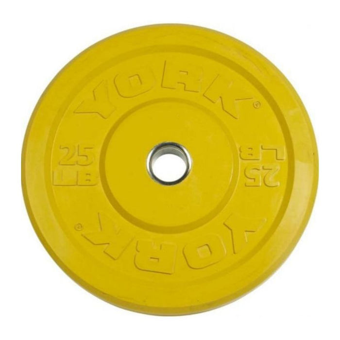 York Barbell 29086 USA Colored Rubber Bumper Plates 25lbs