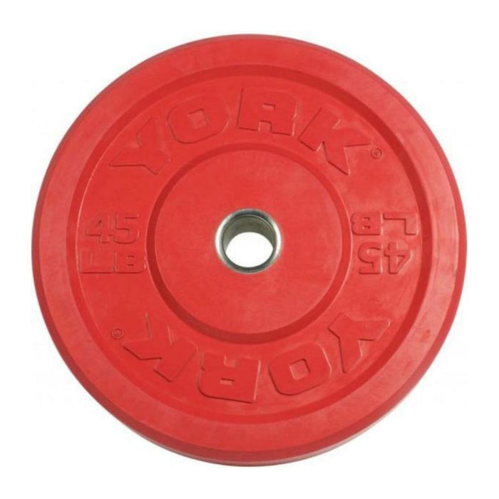 York Barbell 29088 USA Colored Rubber Bumper Plates 45lbs