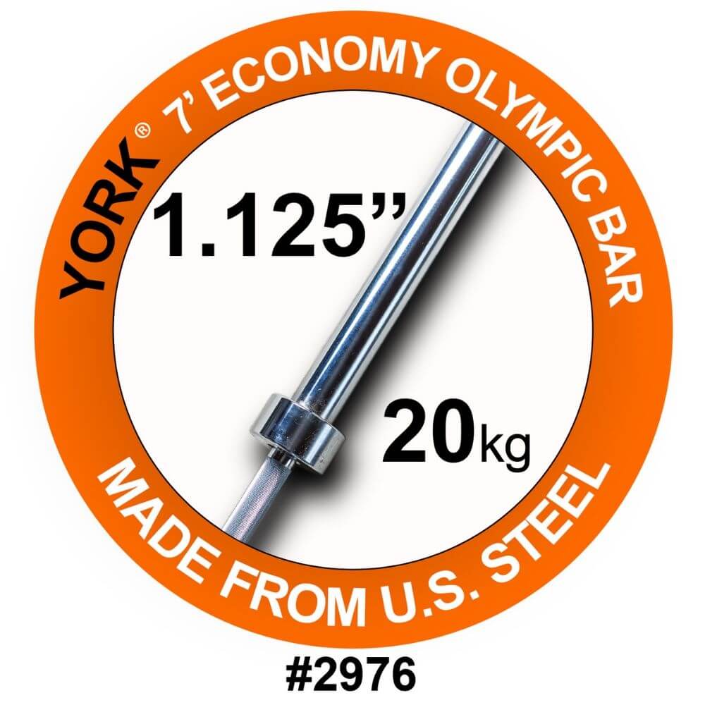 York Barbell 7 Economy Olympic Bar Buy Online Strength Warehouse USA