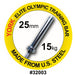 York Barbell 32003 Women's Elite Competition 15kg Olympic Training Bar