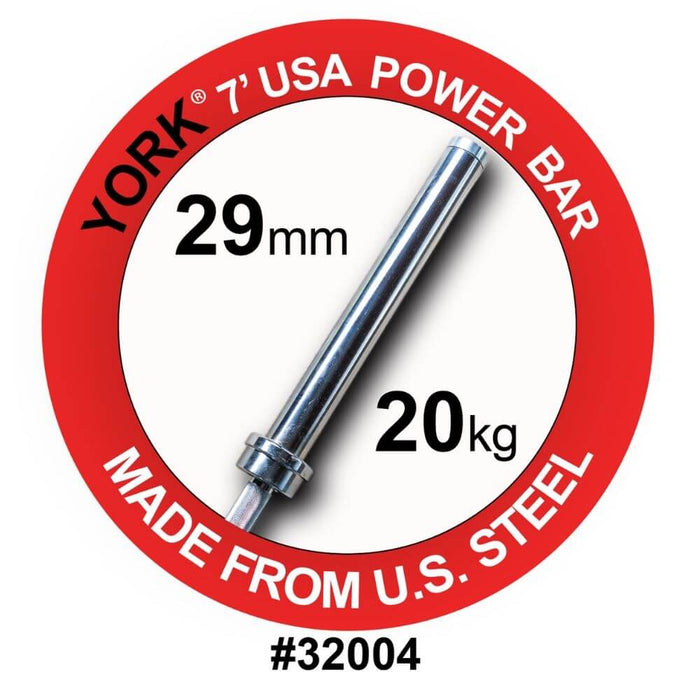York Barbell 32004 7' USA Power Bar