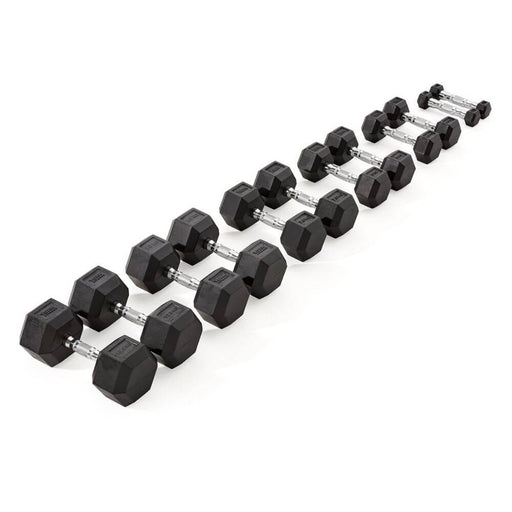 York Barbell 34050 Rubber Hex Dumbbell Different Sizes