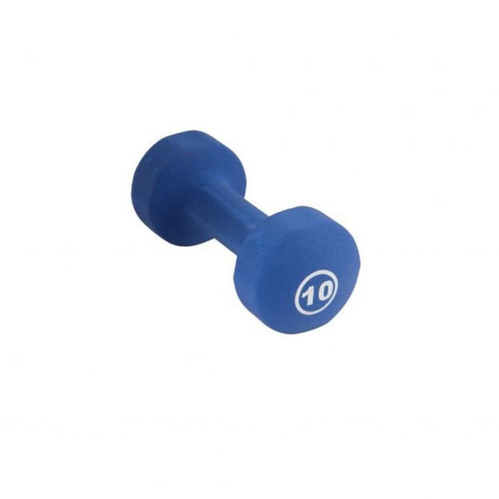 York Barbell 443101 Multi-Color Neoprene Fitbells 10 lb - Royal Blue