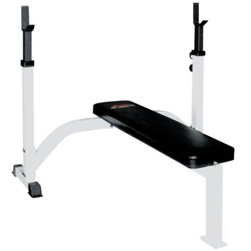 York Barbell 48006 FTS Olympic Fixed Flat Bench With Uprights 3D View