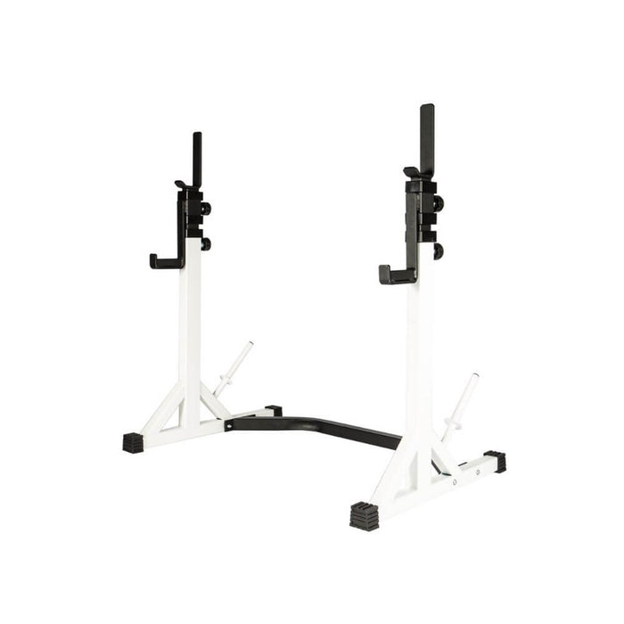 York Barbell 48057 FTS Press Squat Stands lowered