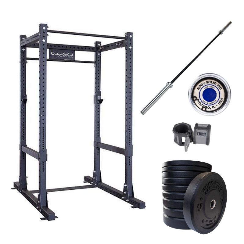 Body-Solid Basic Garage Gym Power Rack Package — Strength