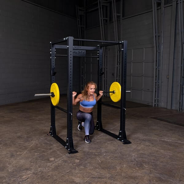 Body-Solid GPR400 Power Rack Female Barbell Lunge