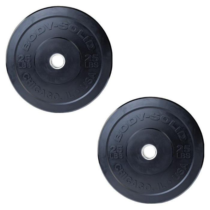 Body-Solid OBPX25 Chicago Extreme Bumper Plate - 25lb Pair