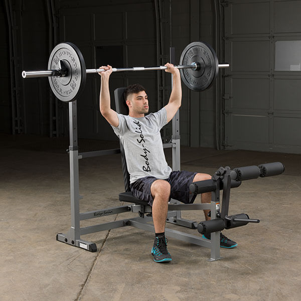 Body-Solid PowerCenter Combo Bench Lat Package GDIB46LP4 incline bench press