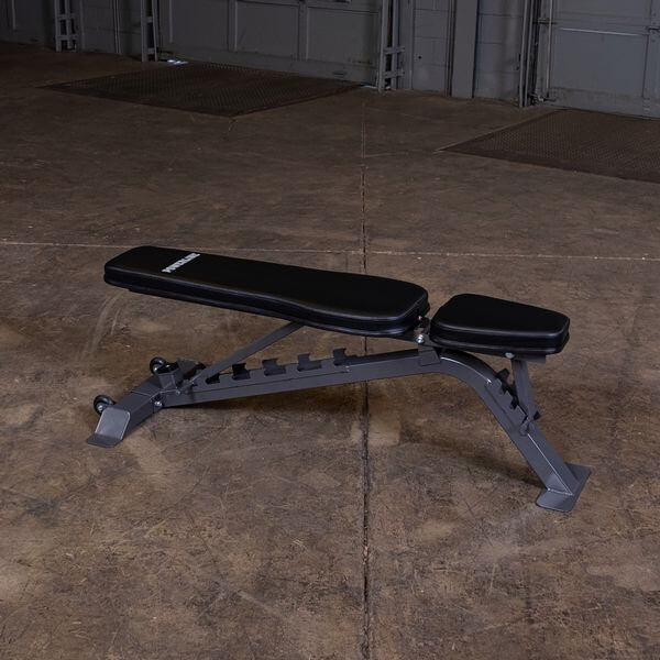 Body-Solid Powerline PFI150 Flat to Incline Bench Front Side View