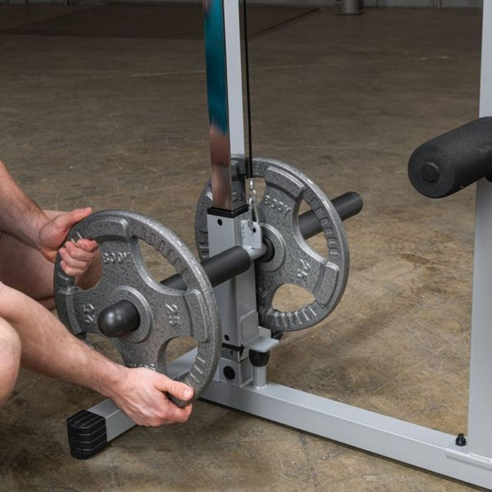 Body-Solid Powerline PLM180X Lat Pull Low Row Machine Plates Outer