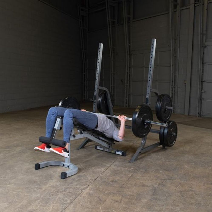 Body-Solid Powerline PMP150 Multi Press Rack Exercise Figure 1
