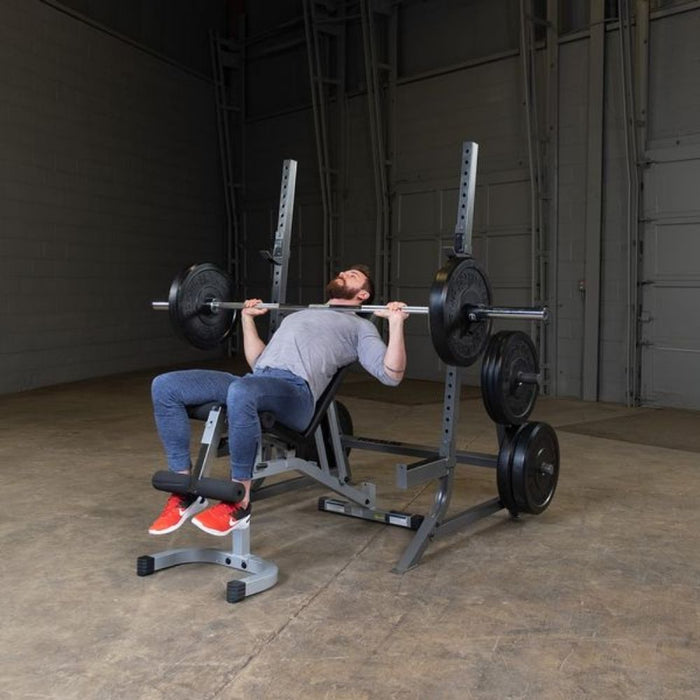 Body-Solid Powerline PMP150 Multi Press Rack Exercise Figure 4