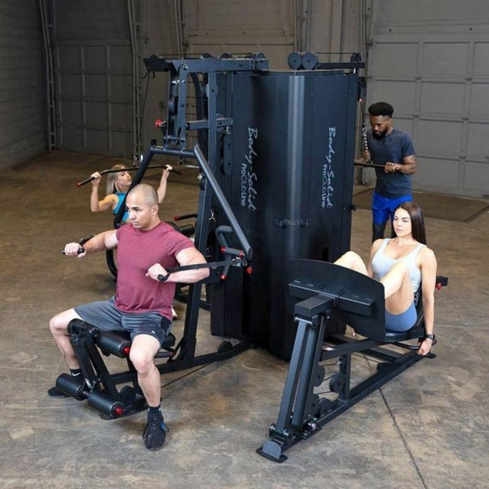 Body-Solid S1000 Pro Clubline 4-Stack Commercial Gym - Aerial View