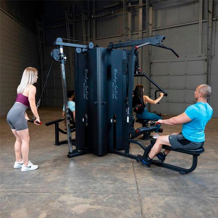 Body-Solid S1000 Pro Clubline 4-Stack Commercial Gym - Full Group Demo