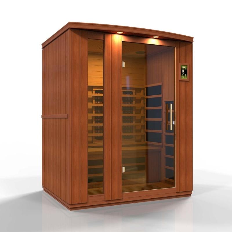 Dynamic Lugano 3 Person Full Spectrum Near Zero EMF Sauna DYN-6336-03 FS