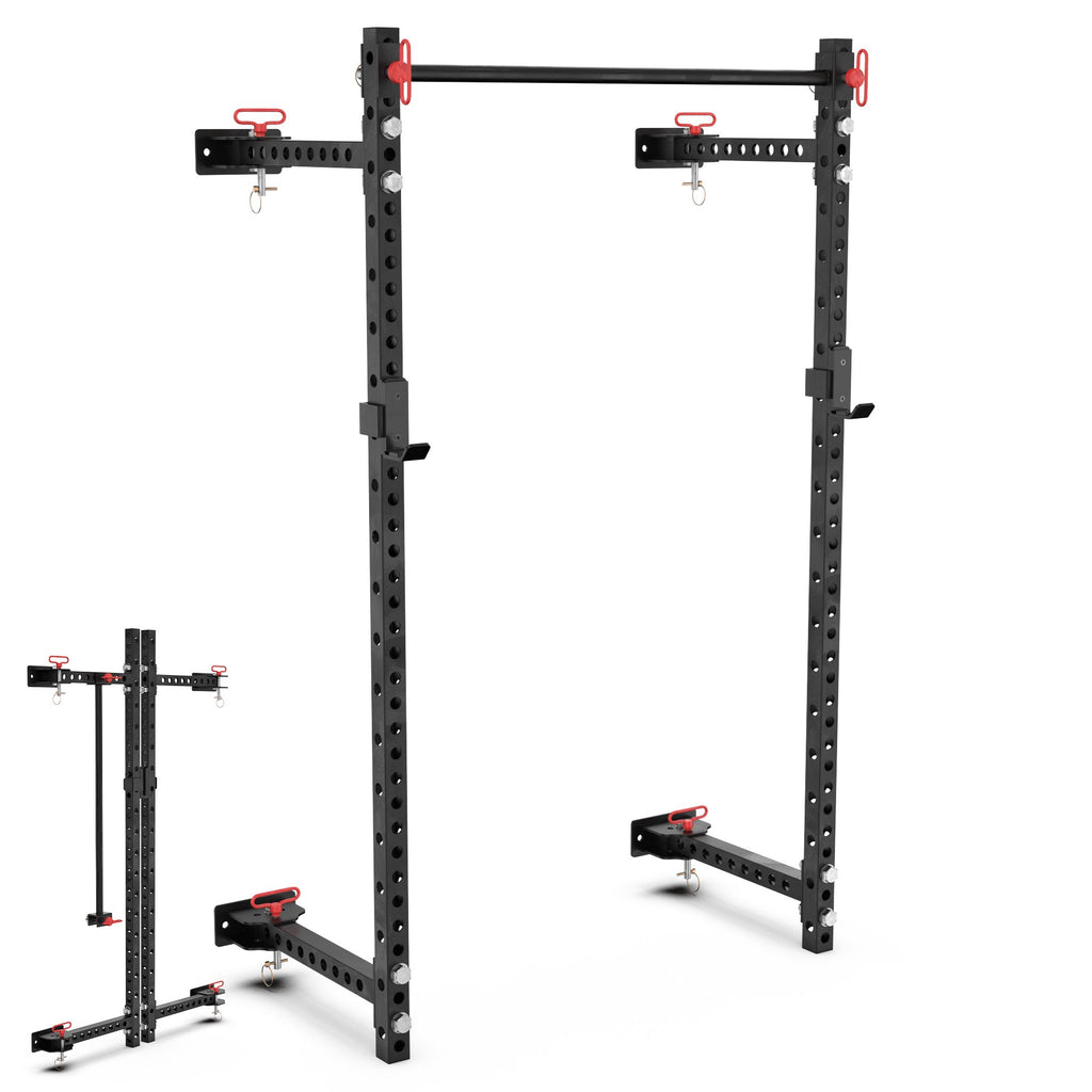 Synergee Foldable Wall-Mounted Squat Rack — Strength Warehouse USA