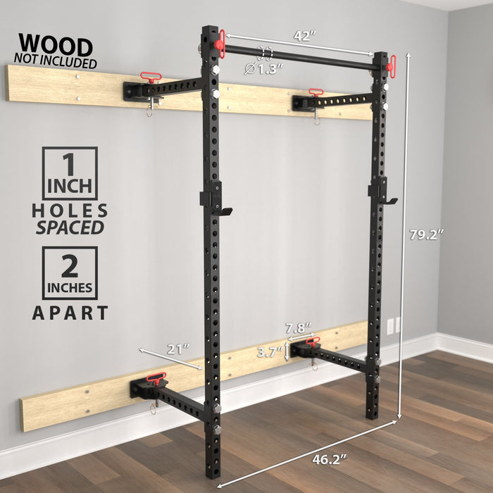 Foldable Squat Rack Foldable Squat Racks Folding Garage Gym Rack