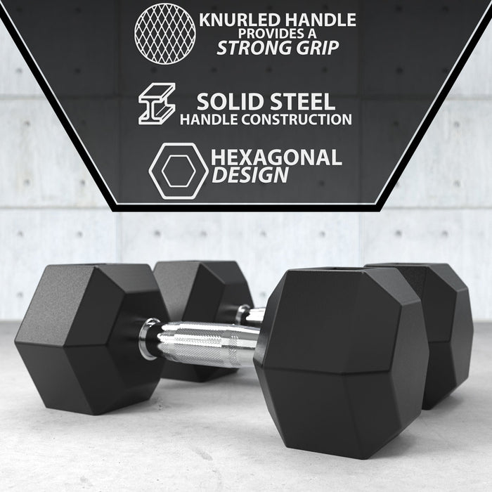 Synergee Rubber Hex Dumbbell Pairs