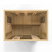 Maxxus MX-K406-01 Low EMF FAR Infrared Carbon Canadian Hemlock Sauna Top Front Inside