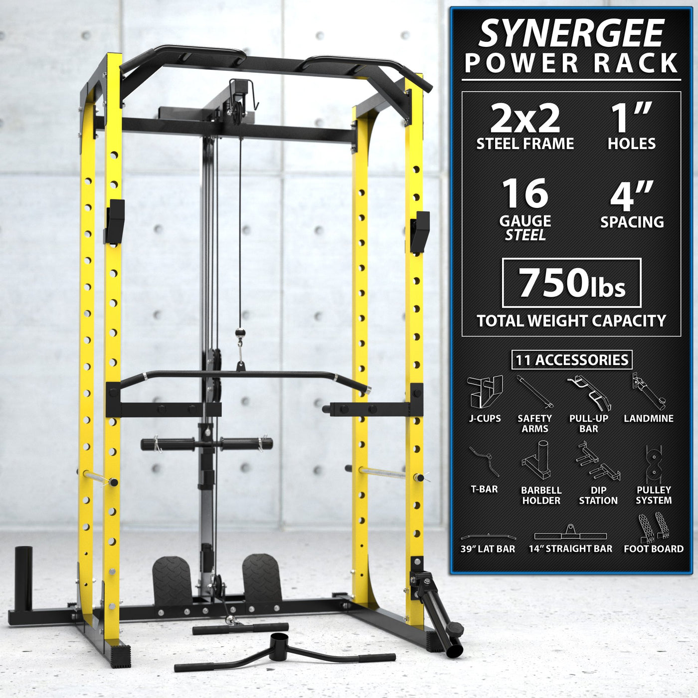 Synergee Power Rack With Pulley System Buy Online — Strength