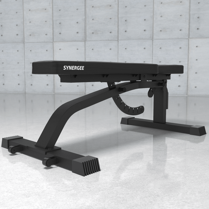 Synergee Adjustable FID Workout Bench Angle View