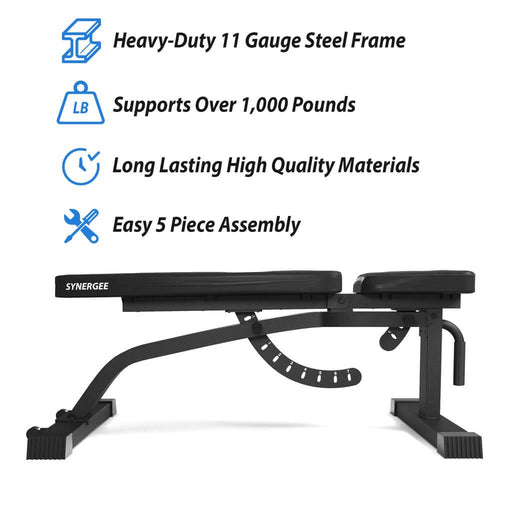 Synergee Flat Exercise Bench  Synergee Fitness Canada – Synergee Canada