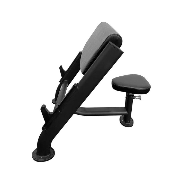 TAG Fitness Preacher Curl Bench - Black - Side View