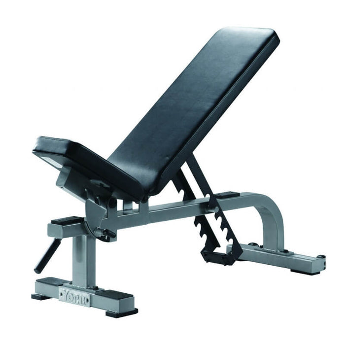 York Barbell STS Flat to Incline Bench Silver 55027